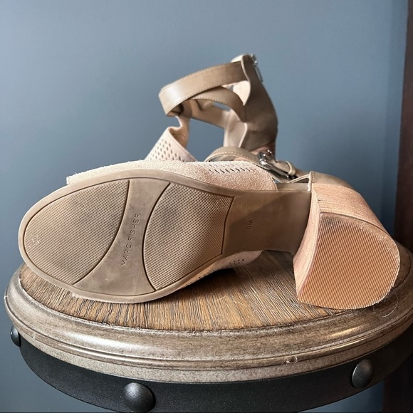 Marc Fisher Gabie Heeled Peep Toe Sandal - Picture 5 of 7